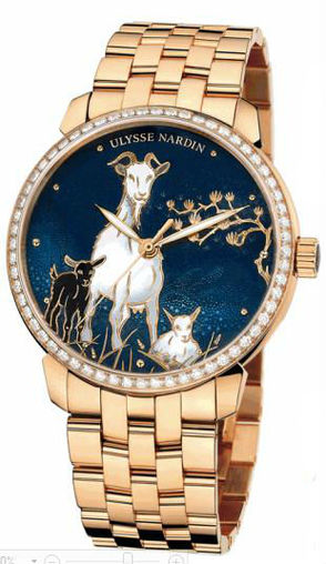 Review Fake Ulysse Nardin 8156-111B-8 / CHEVRE Classico Enamel Classico Champleve watches for sale